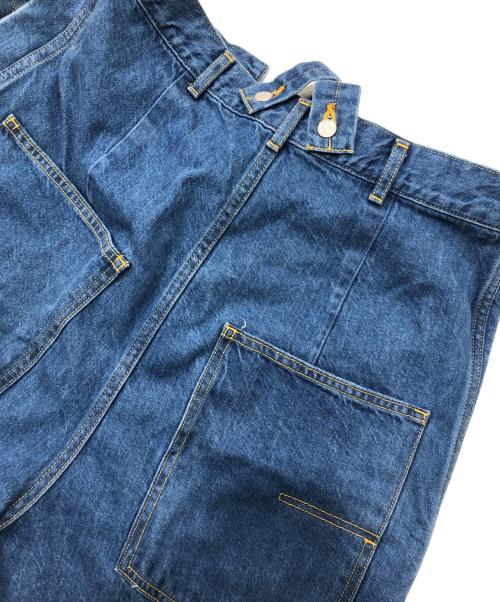 Whim Gazette（ウィムガゼット）Whim Gazette (ウィムガゼット) 【GEMINI】サスペンダーデニムパンツ インディゴ サイズ:Freeの古着・服飾アイテム