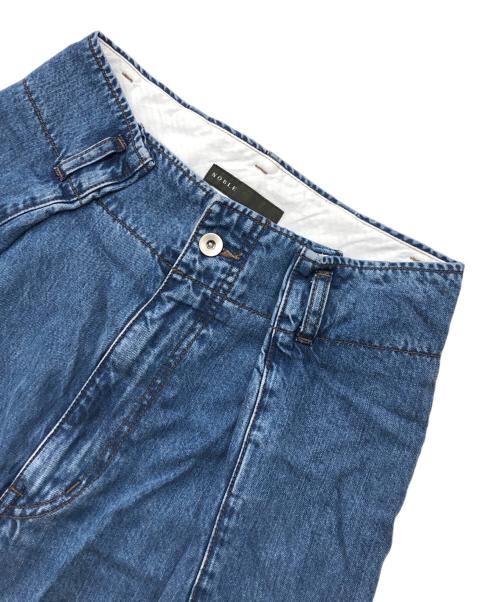 Noble（ノーブル）Noble (ノーブル) スージングデニムフォルムタックパンツ インディゴ サイズ:36の古着・服飾アイテム