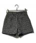anuans（アニュアンス）の古着「ツイードショートパンツ」｜ホワイト×ブラック