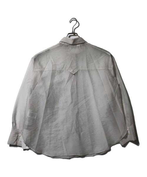 FRAY ID（フレイ アイディー）FRAY ID (フレイ アイディー) オーガンジーシアーシャツ アイボリー サイズ:Free 未使用品の古着・服飾アイテム