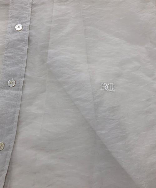 FRAY ID（フレイ アイディー）FRAY ID (フレイ アイディー) オーガンジーシアーシャツ アイボリー サイズ:Free 未使用品の古着・服飾アイテム