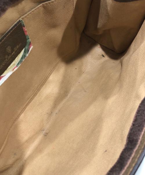 GUCCI（グッチ）GUCCI (グッチ) GGクラッチバッグ ブラウンの古着・服飾アイテム