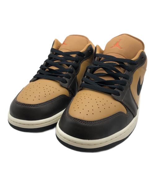 NIKE（ナイキ）NIKE (ナイキ) エアジョーダン1ロー ブラック×ブラウン サイズ:30cmの古着・服飾アイテム