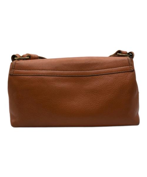 IL BISONTE（イル ビゾンテ）IL BISONTE (イル ビゾンテ) フラップレザーショルダーバッグ ブラウンの古着・服飾アイテム