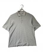 UNIVERSAL PRODUCTS.ユニバーサルプロダクツ）の古着「MULTI BORDER S/S POLO」｜グレー