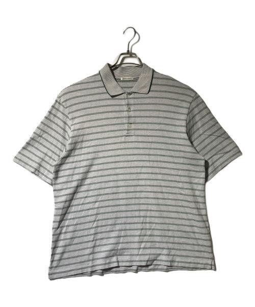 UNIVERSAL PRODUCTS.（ユニバーサルプロダクツ）UNIVERSAL PRODUCTS. (ユニバーサルプロダクツ) MULTI BORDER S/S POLO グレー サイズ:3の古着・服飾アイテム