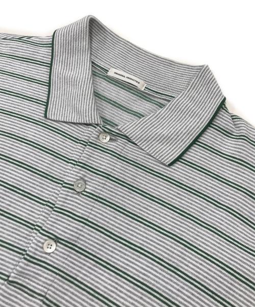 UNIVERSAL PRODUCTS.（ユニバーサルプロダクツ）UNIVERSAL PRODUCTS. (ユニバーサルプロダクツ) MULTI BORDER S/S POLO グレー サイズ:3の古着・服飾アイテム