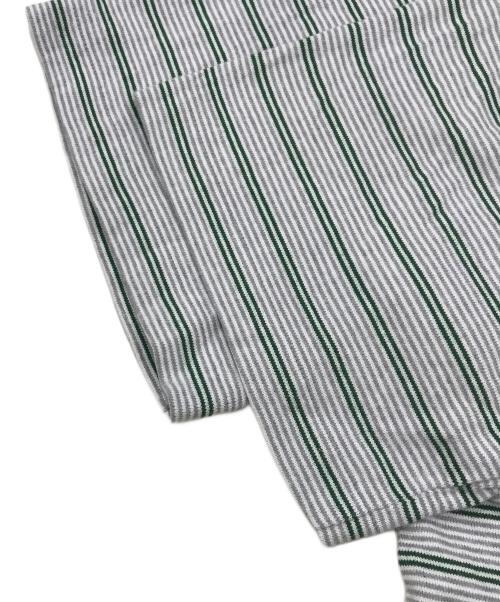 UNIVERSAL PRODUCTS.（ユニバーサルプロダクツ）UNIVERSAL PRODUCTS. (ユニバーサルプロダクツ) MULTI BORDER S/S POLO グレー サイズ:3の古着・服飾アイテム