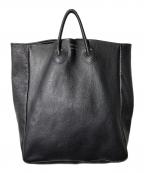 YOUNG & OLSEN The DRYGOODS STOREヤングアンドオルセン ザ ドライグッズストア）の古着「レザートートバッグ」｜ブラック