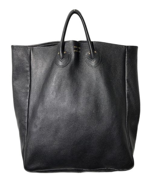 YOUNG & OLSEN The DRYGOODS STORE（ヤングアンドオルセン ザ ドライグッズストア）YOUNG & OLSEN The DRYGOODS STORE (ヤングアンドオルセン ザ ドライグッズストア) レザートートバッグ ブラックの古着・服飾アイテム