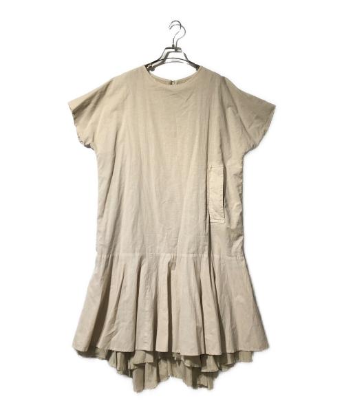 Y's（ワイズ）Y's (ワイズ) リネン混ワンピース ベージュ サイズ:2の古着・服飾アイテム