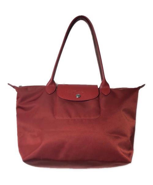 LONGCHAMP（ロンシャン）LONGCHAMP (ロンシャン) ハンドバッグ レッドの古着・服飾アイテム
