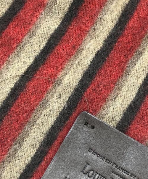 LOUIS VUITTON（ルイ ヴィトン）LOUIS VUITTON (ルイ ヴィトン) エシャルプ・レイエ レッド×ブラウンの古着・服飾アイテム