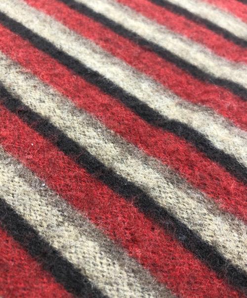 LOUIS VUITTON（ルイ ヴィトン）LOUIS VUITTON (ルイ ヴィトン) エシャルプ・レイエ レッド×ブラウンの古着・服飾アイテム