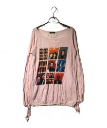 Hysteric Glamour（ヒステリックグラマー）の古着「プリントロングスリーブカットソー」｜ピンク