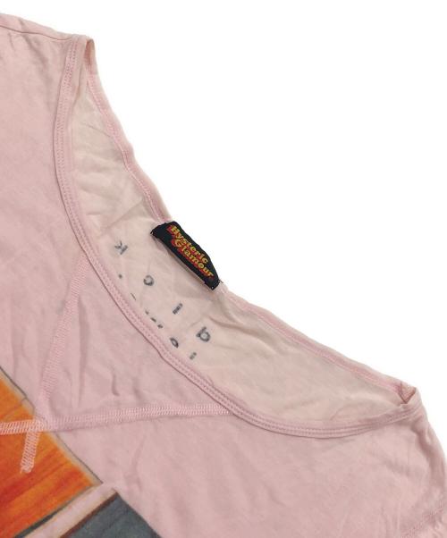 Hysteric Glamour（ヒステリックグラマー）Hysteric Glamour (ヒステリックグラマー) プリントロングスリーブカットソー ピンク サイズ:FREEの古着・服飾アイテム