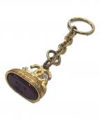 CHANELシャネル）の古着「ココマーク印章モチーフキーホルダー」｜ゴールド