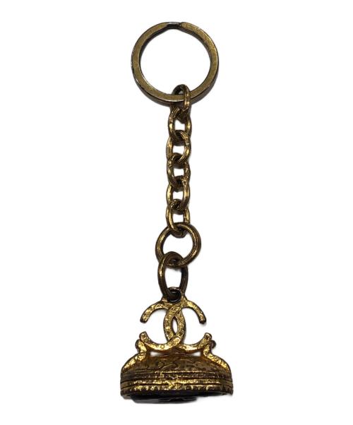 CHANEL（シャネル）CHANEL (シャネル) ココマーク印章モチーフキーホルダー ゴールドの古着・服飾アイテム