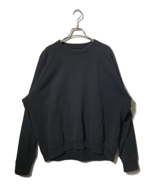 Graphpaper（グラフペーパー）Graphpaper (グラフペーパー) ラグランスリーブスウェット ブラック サイズ:1の古着・服飾アイテム