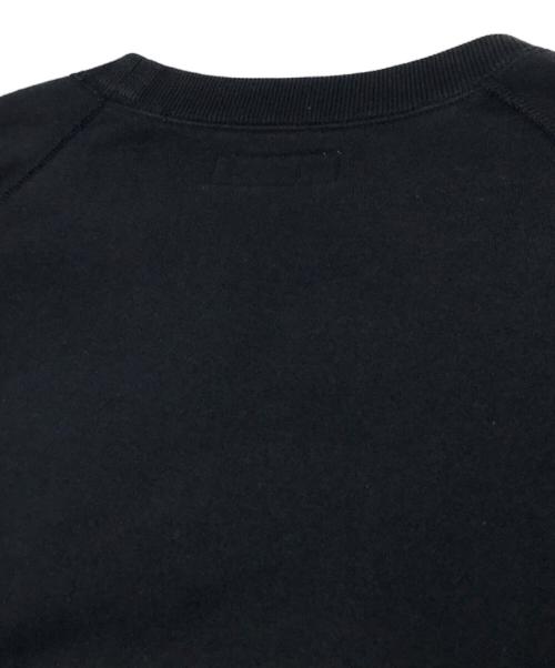 Graphpaper（グラフペーパー）Graphpaper (グラフペーパー) ラグランスリーブスウェット ブラック サイズ:1の古着・服飾アイテム