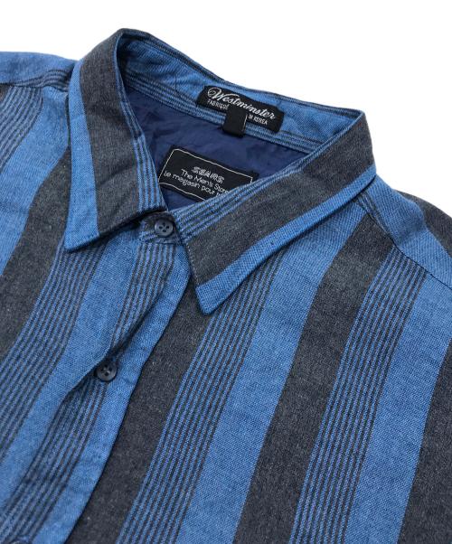 Sears（シアーズ）Sears (シアーズ) 総柄シャツ ブルー サイズ:Lの古着・服飾アイテム