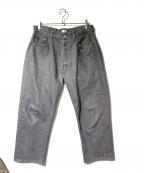 CIOTAシオタ）の古着「本藍スビンコットン 13.5oz ストレートデニム」｜グレー