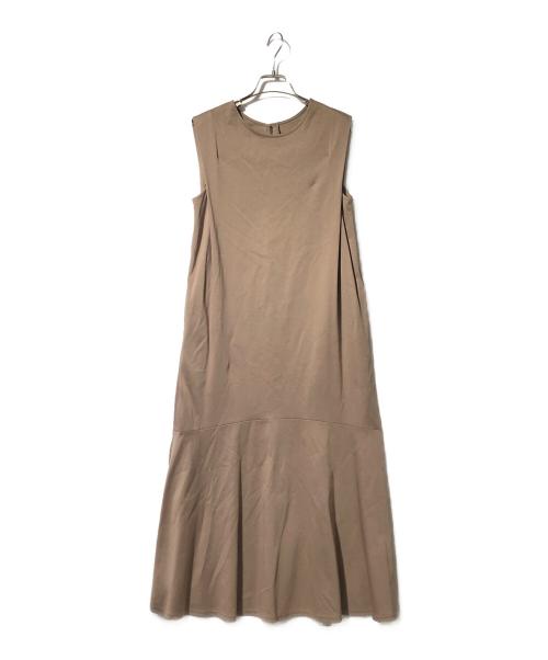 SOEJU（ソージュ）SOEJU (ソージュ) ノースリーブロングフレアワンピース ブラウン サイズ:Lの古着・服飾アイテム