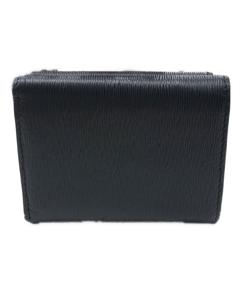 PRADA（プラダ）PRADA (プラダ) サフィアーノ-コンパクトウォレット ブラックの古着・服飾アイテム