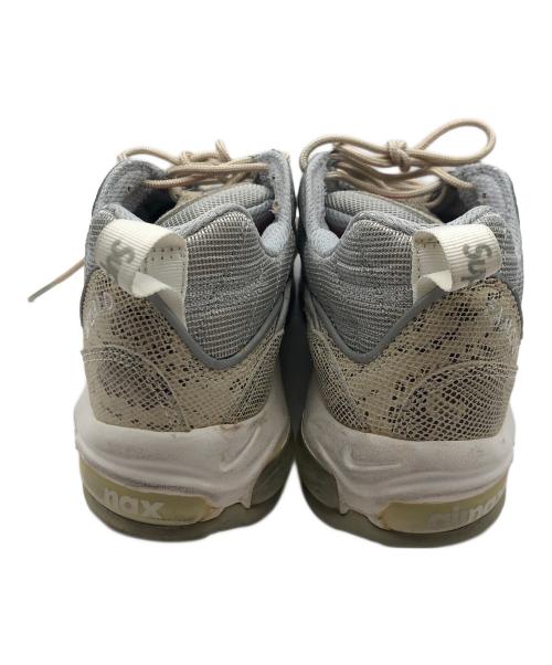 NIKE（ナイキ）NIKE (ナイキ) SUPREME (シュプリーム) エアマックス98 ベージュ×グレー サイズ:27の古着・服飾アイテム