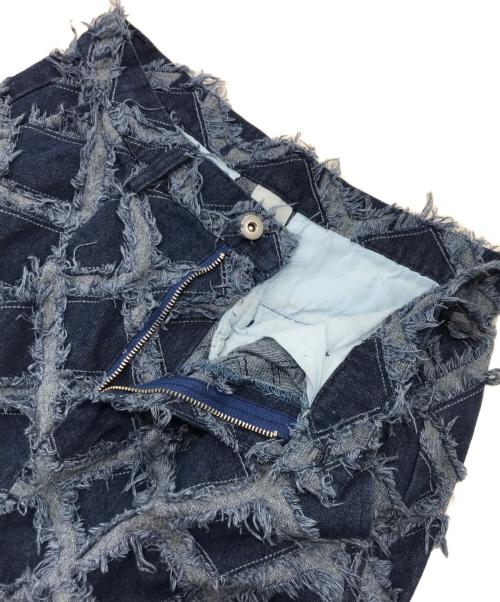 Casper John（キャスパージョン）Casper John (キャスパージョン) シークレットフレアジャガードデニム インディゴ サイズ:Sの古着・服飾アイテム