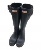 HUNTERハンター）の古着「ORIGINAL TALL SIDE ADJUSTABLEブーツ（オリジナル　トール　サイド　アジャスタブル　ブーツ）」｜ブラック