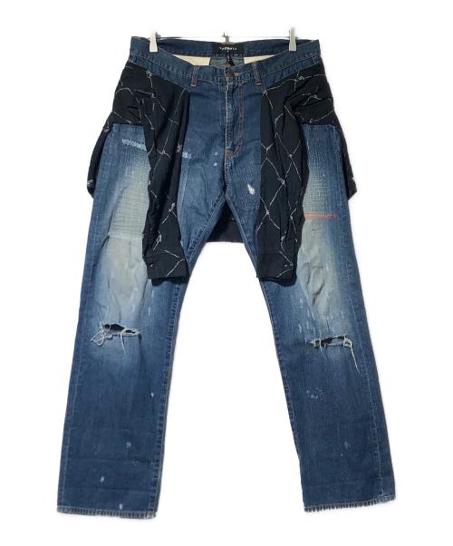 NEXUSVII（ネクサスセブン）NEXUSVII (ネクサスセブン) バンダナデニムパンツ インディゴ サイズ:Mの古着・服飾アイテム