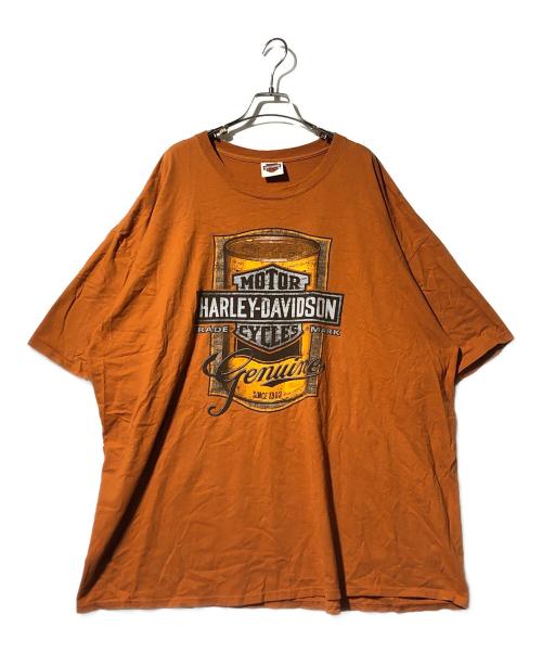HARLEY-DAVIDSON（ハーレーダビッドソン）HARLEY-DAVIDSON (ハーレーダビッドソン) プリントTシャツ ブラウン サイズ:3XLの古着・服飾アイテム