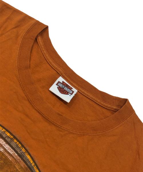 HARLEY-DAVIDSON（ハーレーダビッドソン）HARLEY-DAVIDSON (ハーレーダビッドソン) プリントTシャツ ブラウン サイズ:3XLの古着・服飾アイテム