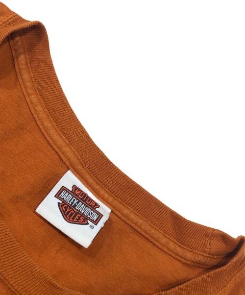 HARLEY-DAVIDSON（ハーレーダビッドソン）HARLEY-DAVIDSON (ハーレーダビッドソン) プリントTシャツ ブラウン サイズ:3XLの古着・服飾アイテム