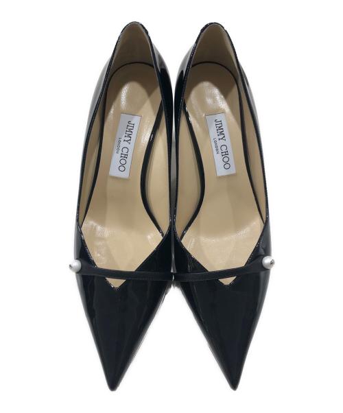JIMMY CHOO（ジミーチュウ）JIMMY CHOO (ジミーチュウ) ポインテッドトゥパンプス ブラック サイズ:40の古着・服飾アイテム