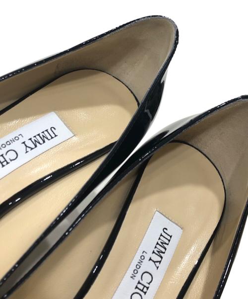 JIMMY CHOO（ジミーチュウ）JIMMY CHOO (ジミーチュウ) ポインテッドトゥパンプス ブラック サイズ:40の古着・服飾アイテム