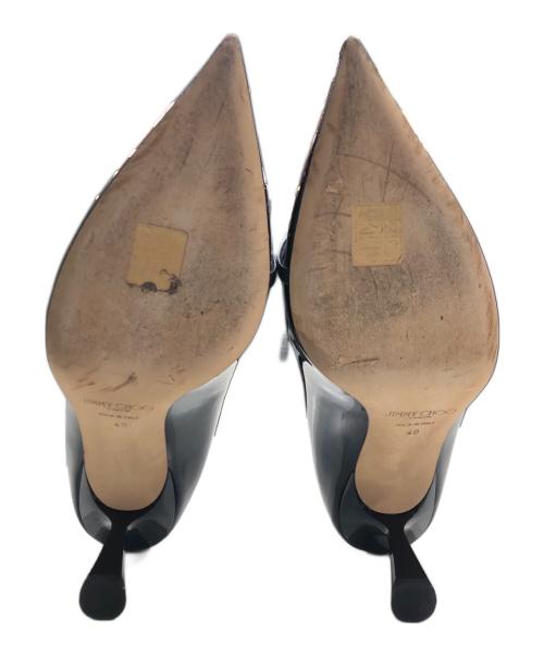 JIMMY CHOO（ジミーチュウ）JIMMY CHOO (ジミーチュウ) ポインテッドトゥパンプス ブラック サイズ:40の古着・服飾アイテム