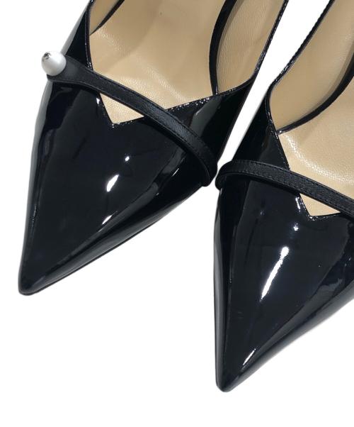 JIMMY CHOO（ジミーチュウ）JIMMY CHOO (ジミーチュウ) ポインテッドトゥパンプス ブラック サイズ:40の古着・服飾アイテム