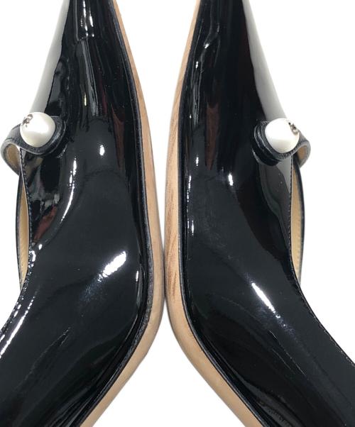 JIMMY CHOO（ジミーチュウ）JIMMY CHOO (ジミーチュウ) ポインテッドトゥパンプス ブラック サイズ:40の古着・服飾アイテム