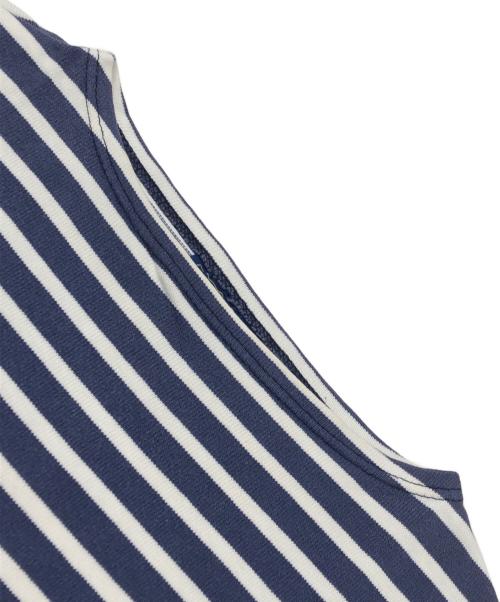 SAINT JAMES（セントジェームス）SAINT JAMES (セントジェームス) ボートネックカットソー ホワイト×ネイビー サイズ:不明の古着・服飾アイテム