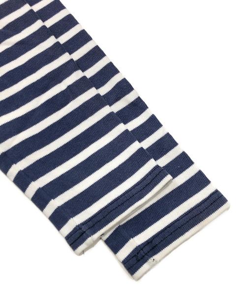 SAINT JAMES（セントジェームス）SAINT JAMES (セントジェームス) ボートネックカットソー ホワイト×ネイビー サイズ:不明の古着・服飾アイテム