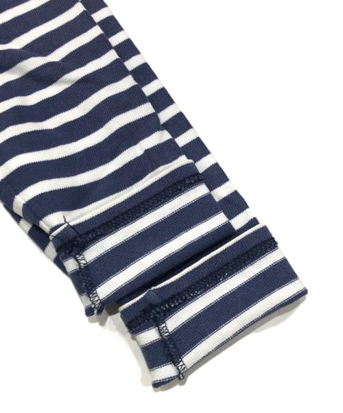 SAINT JAMES（セントジェームス）SAINT JAMES (セントジェームス) ボートネックカットソー ホワイト×ネイビー サイズ:不明の古着・服飾アイテム