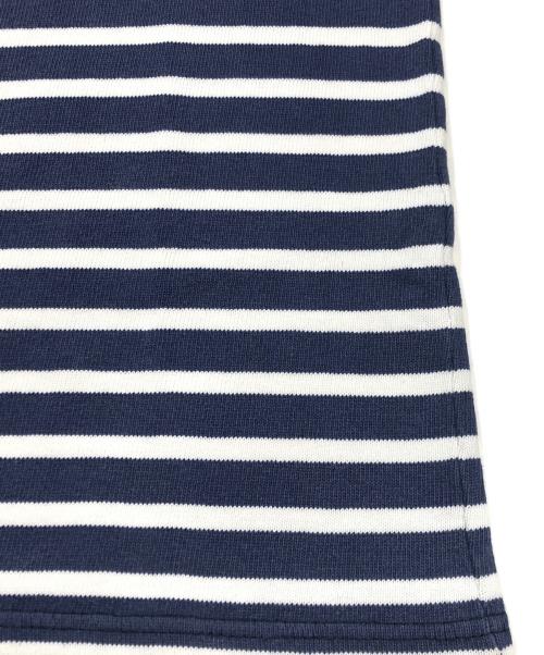 SAINT JAMES（セントジェームス）SAINT JAMES (セントジェームス) ボートネックカットソー ホワイト×ネイビー サイズ:不明の古着・服飾アイテム