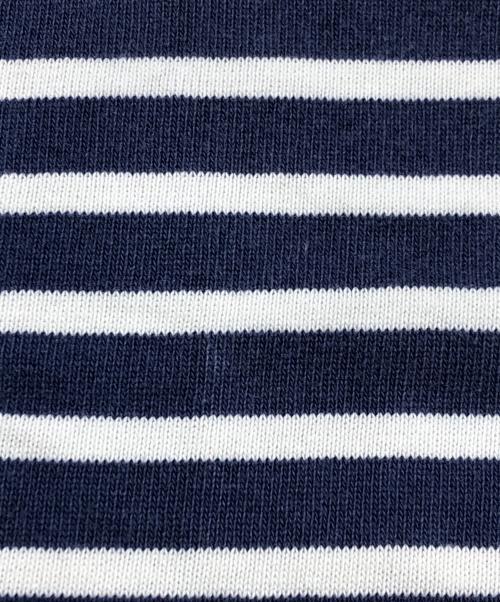 SAINT JAMES（セントジェームス）SAINT JAMES (セントジェームス) ボートネックカットソー ホワイト×ネイビー サイズ:不明の古着・服飾アイテム