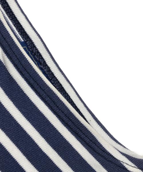 SAINT JAMES（セントジェームス）SAINT JAMES (セントジェームス) ボートネックカットソー ホワイト×ネイビー サイズ:不明の古着・服飾アイテム