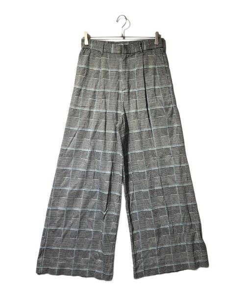 masu（エムエーエスユー）MASU (エムエーエスユー) CLASSIC EASY TROUSERS ブルー×グレー サイズ:46の古着・服飾アイテム