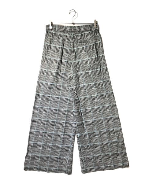 masu（エムエーエスユー）MASU (エムエーエスユー) CLASSIC EASY TROUSERS ブルー×グレー サイズ:46の古着・服飾アイテム