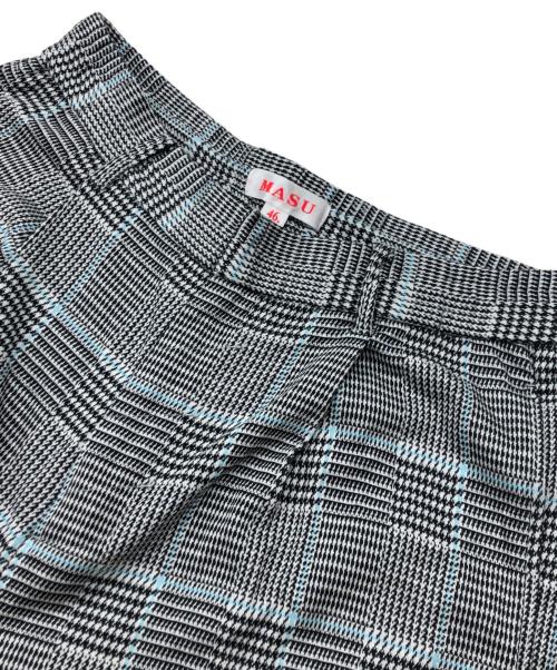 masu（エムエーエスユー）MASU (エムエーエスユー) CLASSIC EASY TROUSERS ブルー×グレー サイズ:46の古着・服飾アイテム