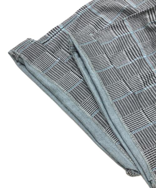 masu（エムエーエスユー）MASU (エムエーエスユー) CLASSIC EASY TROUSERS ブルー×グレー サイズ:46の古着・服飾アイテム